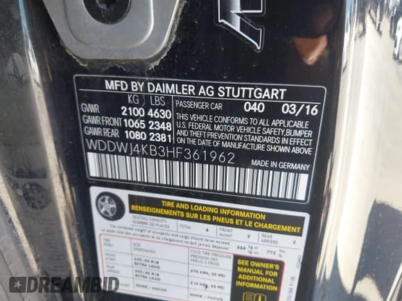 ✅ 2017 Mercedes-Benz C 300 • VIN: WDDWJ4KB3HF361962 • Lot: 41725038. Listed on IAAI with Not provided. Free auction sales archive from the USA and detailed vehicle history report at DreamBid. Image 9.