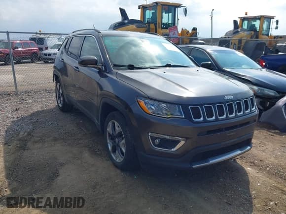 ✅ 2020 Jeep Compass Limited • VIN: 3C4NJCCBXLT126195 • Lot: 43565257. Listed on IAAI with 50,685 mi. Free auction sales archive from the USA and detailed vehicle history report at DreamBid. Image 1.