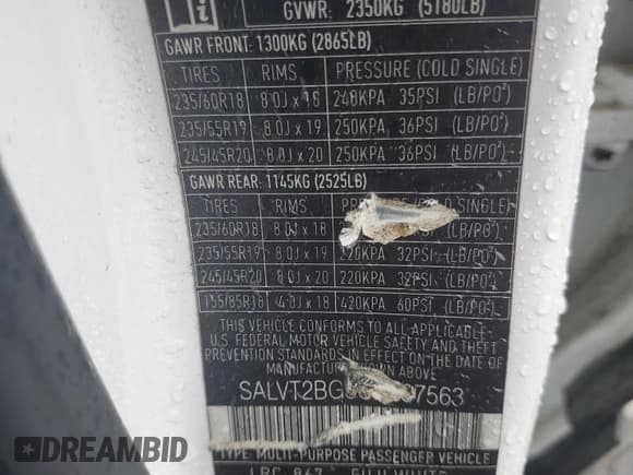 ✅ 2012 Land Rover Range Rover Evoque Dynamic Premium • VIN: SALVT2BG3CH637563 • Lot: 92945935. Wystawiony na Copart z przebiegiem 128 380 mil. Bezpłatny archiwum sprzedaży aukcyjnych z USA i szczegółowy raport historii pojazdu na DreamBid. Zdjęcie 13.