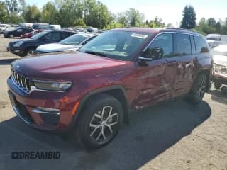 ✅ 2025 Jeep Grand Cherokee Limited • VIN: 1C4RJHBG4SC303376 • Лот: 69834955. Опубликован ранее на Copart с пробегом 1 938 миль. Бесплатный доступ к архиву аукционных продаж из США и подробный отчёт об истории автомобиля на DreamBid. Изображение 1.