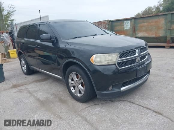 ✅ 2013 Dodge Durango SXT • VIN: 1C4RDHAG6DC691836 • Lot: 43446689. Listed on IAAI with 175,009 mi. Free auction sales archive from the USA and detailed vehicle history report at DreamBid. Image 1.