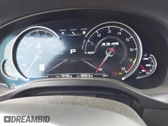 ✅ 2020 BMW X3 M Competition • VIN: 5YMTS0C02LLT10003 • Лот: 42291298. Опубликован ранее на IAAI с пробегом 70 155 миль. Бесплатный доступ к архиву аукционных продаж из США и подробный отчёт об истории автомобиля на DreamBid. Изображение 7.