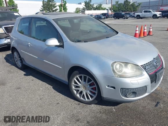✅ 2007 Volkswagen Golf GTI • VIN: WVWFV71K07W045659 • Lot: 42339464. Listed on IAAI with 195,283 mi. Free auction sales archive from the USA and detailed vehicle history report at DreamBid. Image 1.