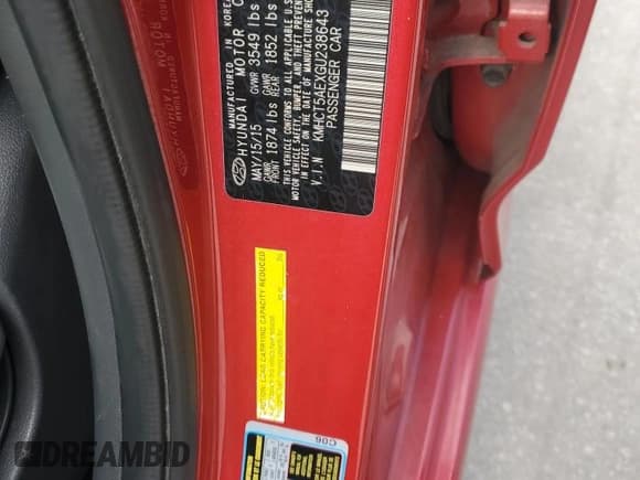 ✅ 2016 Hyundai Accent SE • VIN: KMHCT5AEXGU238643 • Лот: 70048225. Опубликован ранее на Copart с пробегом 129 525 миль. Бесплатный доступ к архиву аукционных продаж из США и подробный отчёт об истории автомобиля на DreamBid. Изображение 12.