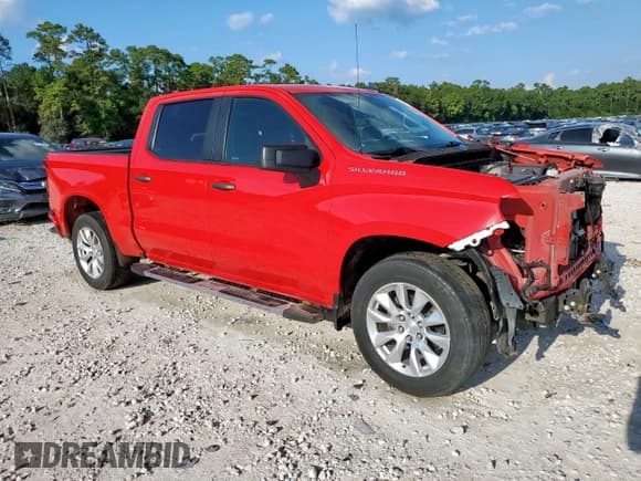 ✅ 2022 Chevrolet Silverado 1500 Custom • VIN: 3GCPABEK9NG613853 • Lot: 70993675. Listed on Copart with 76,542 mi. Free auction sales archive from the USA and detailed vehicle history report at DreamBid. Image 4.