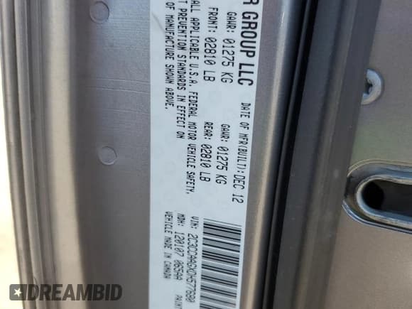 ✅ 2013 Chrysler 300 • VIN: 2C3CCAAGXDH577680 • Lot: 80635015. Listed on Copart with 181,403 mi. Free auction sales archive from the USA and detailed vehicle history report at DreamBid. Image 13.