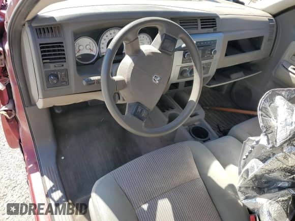 2008 Dodge Dakota SLT with VIN 1D7HE48N38S520808, listed as a Copart auction lot 44857765 with Not provided miles and Salvage title. Bid and sale history available at DreamBid. Image 8.