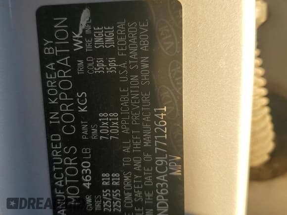 ✅ 2020 Kia Sportage S • VIN: KNDP63AC9L7712641 • Lot: 80544284. Listed on Copart with 52,894 mi. Free auction sales archive from the USA and detailed vehicle history report at DreamBid. Image 13.