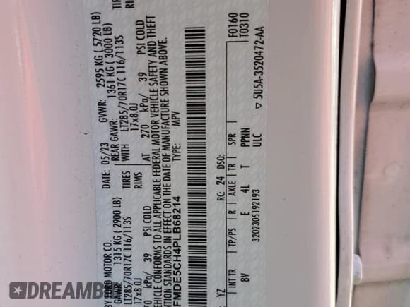 ✅ 2023 Ford Bronco • VIN: 1FMDE5CH4PLB68214 • Lot: 80103624. Listed on Copart with 15,189 mi. Free auction sales archive from the USA and detailed vehicle history report at DreamBid. Image 14.