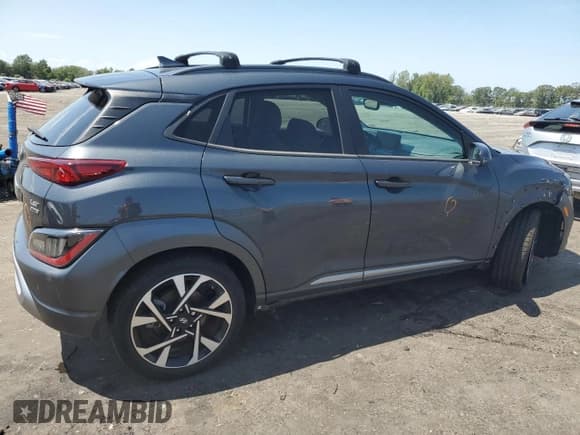 ✅ 2022 Hyundai Kona Limited • VIN: KM8K5CA36NU823581 • Лот: 66011574. Опубликован ранее на Copart с пробегом 39 233 миль. Бесплатный доступ к архиву аукционных продаж из США и подробный отчёт об истории автомобиля на DreamBid. Изображение 3.