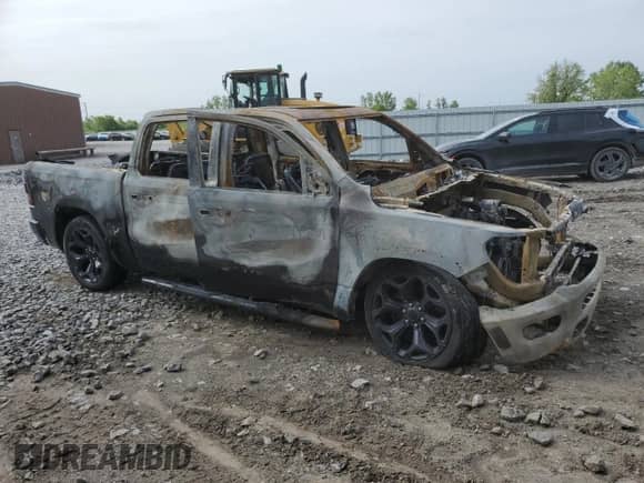2024 Ram 1500 Limited with VIN 1C6SRFHT9RN128096, listed as a Copart auction lot 60881195 with Not provided miles and Salvage title. Bid and sale history available at DreamBid. Image 4.