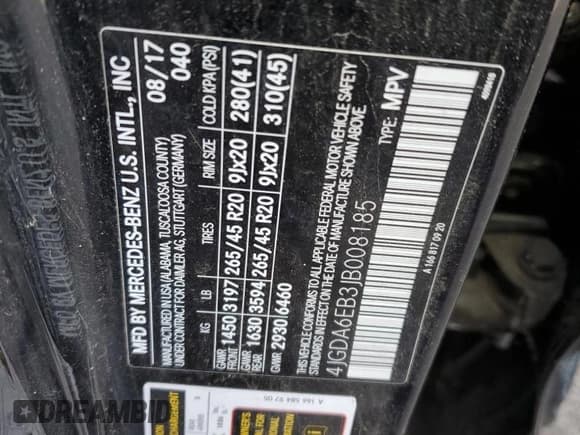 ✅ 2018 Mercedes-Benz GLE 43 AMG • VIN: 4JGDA6EB3JB008185 • Lot: 91795325. Listed on Copart with Not provided. Free auction sales archive from the USA and detailed vehicle history report at DreamBid. Image 14.