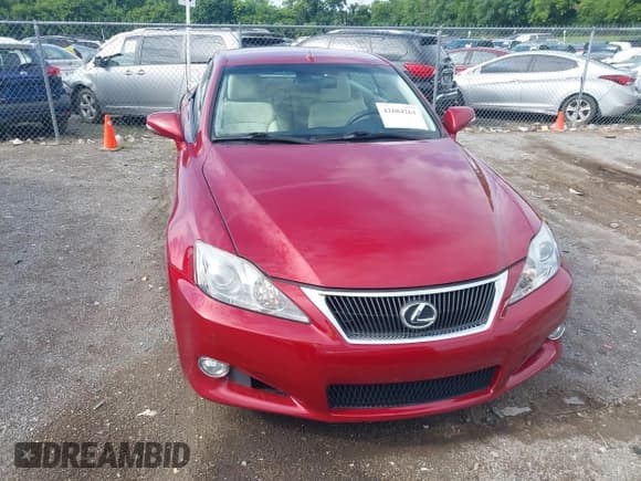 ✅ 2010 Lexus IS 250 C • VIN: JTHFF2C28A2512322 • Lot: 42684261. Listed on IAAI with 59,939 mi. Free auction sales archive from the USA and detailed vehicle history report at DreamBid. Image 12.