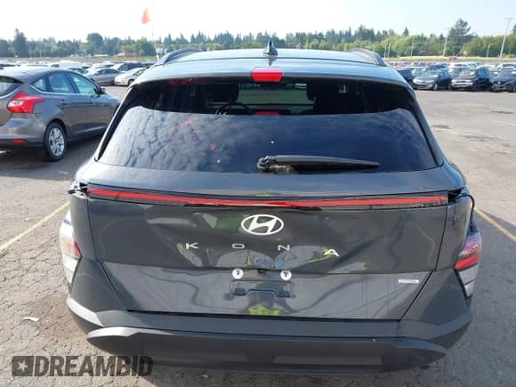 2024 Hyundai Kona SEL with VIN KM8HBCAB1RU042595, listed as a IAAI auction lot 43105996 with 8,901 mi miles and . Bid and sale history available at DreamBid. Image 19.