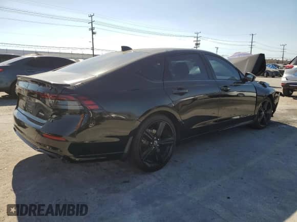 2024 Honda Accord Sport-L with VIN 1HGCY2F70RA023695, listed as a Copart auction lot 71504205 with 58,790 mi miles and Salvage title. Bid and sale history available at DreamBid. Image 3.