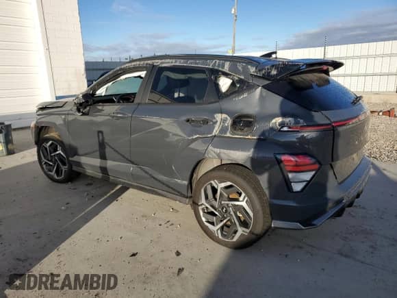 2024 Hyundai Kona N Line with VIN KM8HACA38RU087433, listed as a Copart auction lot 87017794 with 63,649 mi miles and Non repairable. Bid and sale history available at DreamBid. Image 2.