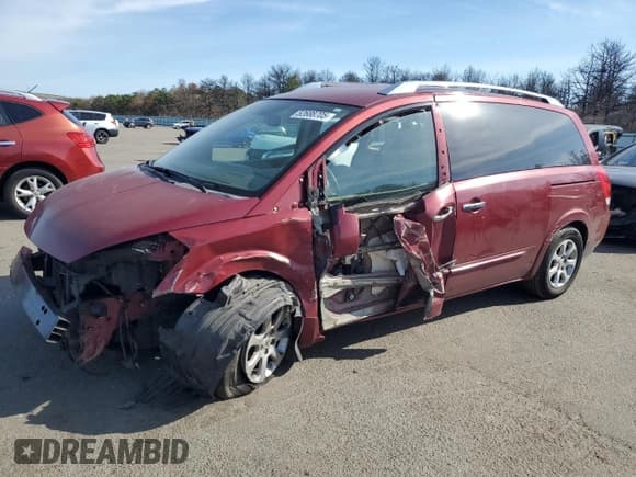 ✅ 2007 Nissan Quest SE • VIN: 5N1BV28U87N108114 • Lot: 52688705. Listed on Copart with 118,575 mi. Free auction sales archive from the USA and detailed vehicle history report at DreamBid. Image 1.