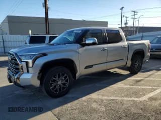 ✅ 2023 Toyota Tundra Platinum Hybrid • VIN: 5TFNC5DB4PX036944 • Lot: 87510225. Listed on Copart with 20,741 mi. Free auction sales archive from the USA and detailed vehicle history report at DreamBid. Image 1.