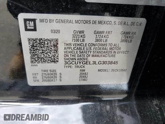 ✅ 2020 Chevrolet Silverado 1500 LTZ • VIN: 3GCUYGEL3LG303845 • Lot: 50366785. Wystawiony na Copart z przebiegiem 63 847 mil. Bezpłatny archiwum sprzedaży aukcyjnych z USA i szczegółowy raport historii pojazdu na DreamBid. Zdjęcie 12.