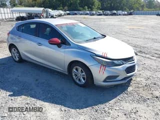 ✅ 2018 Chevrolet Cruze LT • VIN: 3G1BE6SM2JS558352 • Lot: 43300017. Listed on IAAI with 73,550 mi. Free auction sales archive from the USA and detailed vehicle history report at DreamBid. Image 1.