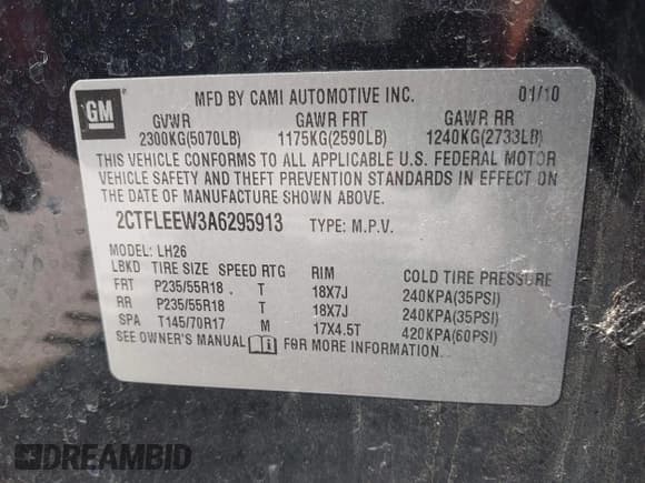 ✅ 2010 GMC Terrain SLE-2 • VIN: 2CTFLEEW3A6295913 • Lot: 42711374. Wystawiony na IAAI z przebiegiem 115 469 mil. Bezpłatny archiwum sprzedaży aukcyjnych z USA i szczegółowy raport historii pojazdu na DreamBid. Zdjęcie 9.