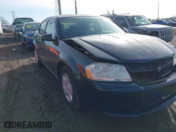 ✅ 2010 Dodge Avenger SXT • VIN: 1B3CC4FB3AN221862 • Lot: 41486431. Listed on IAAI with 107,859 mi. Free auction sales archive from the USA and detailed vehicle history report at DreamBid. Image 1.