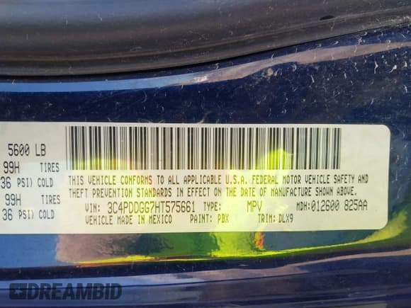 ✅ 2017 Dodge Journey Crossroad Plus • VIN: 3C4PDDGG7HT575661 • Лот: 43388783. Опубликован ранее на IAAI с пробегом 91 885 миль. Бесплатный доступ к архиву аукционных продаж из США и подробный отчёт об истории автомобиля на DreamBid. Изображение 9.