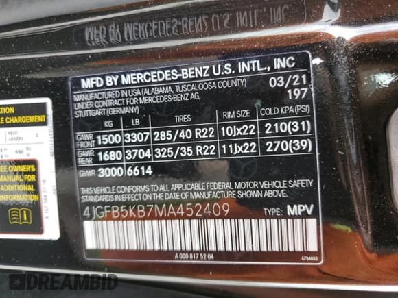 ✅ 2021 Mercedes-Benz GLE 450 • VIN: 4JGFB5KB7MA452409 • Lot: 85754735. Wystawiony na Copart z przebiegiem 18 665 mil. Bezpłatny archiwum sprzedaży aukcyjnych z USA i szczegółowy raport historii pojazdu na DreamBid. Zdjęcie 14.