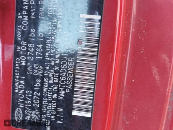 ✅ 2013 Hyundai Veloster w/Gray Int • VIN: KMHTC6AD6DU174660 • Lot: 78394704. Wystawiony na Copart z przebiegiem 122 726 mil. Bezpłatny archiwum sprzedaży aukcyjnych z USA i szczegółowy raport historii pojazdu na DreamBid. Zdjęcie 12.