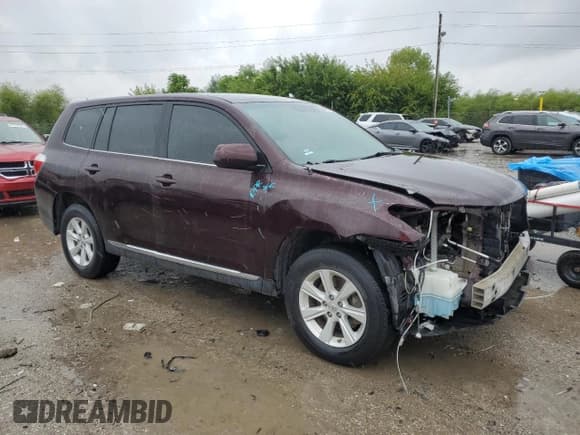 ✅ 2012 Toyota Highlander • VIN: 5TDZA3EH4CS019933 • Lot: 80863125. Listed on Copart with 184,551 mi. Free auction sales archive from the USA and detailed vehicle history report at DreamBid. Image 4.