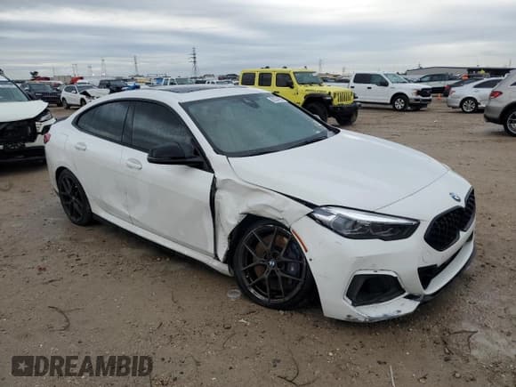 ✅ 2021 BMW 2 Series M235i xDrive • VIN: WBA13AL0XM7G45314 • Lot: 88531655. Listed on Copart with 56,767 mi. Free auction sales archive from the USA and detailed vehicle history report at DreamBid. Image 4.