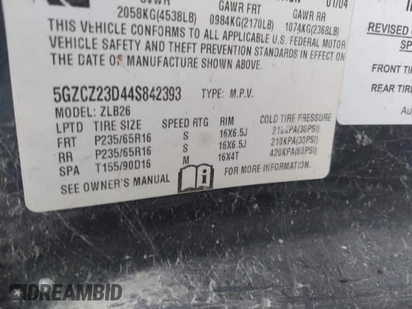 ✅ 2004 Saturn VUE • VIN: 5GZCZ23D44S842393 • Lot: 40941847. Wystawiony na IAAI z przebiegiem 153 345 mil. Bezpłatny archiwum sprzedaży aukcyjnych z USA i szczegółowy raport historii pojazdu na DreamBid. Zdjęcie 9.