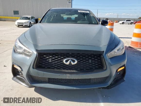 ✅ 2023 Infiniti Q50 Red Sport 400 • VIN: JN1FV7DP3PM570513 • Lot: 64475995. Listed on Copart with 21,765 mi. Free auction sales archive from the USA and detailed vehicle history report at DreamBid. Image 5.