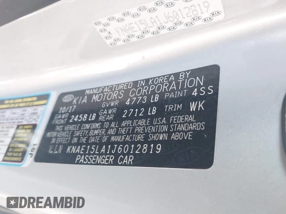 ✅ 2018 Kia Stinger • VIN: KNAE15LA1J6012819 • Lot: 42059986. Listed on IAAI with 110,982 mi. Free auction sales archive from the USA and detailed vehicle history report at DreamBid. Image 9.