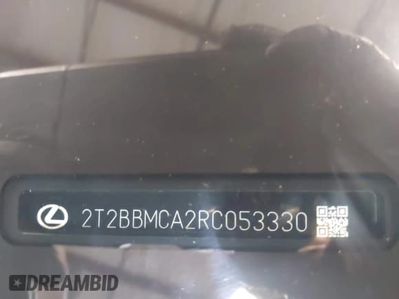 ✅ 2024 Lexus RX 350h • VIN: 2T2BBMCA2RC053330 • Lot: 42146538. Listed on IAAI with 34,812 mi. Free auction sales archive from the USA and detailed vehicle history report at DreamBid. Image 17.