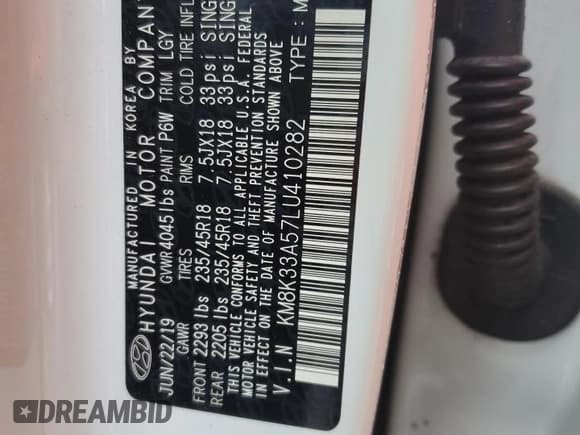 ✅ 2020 Hyundai Kona Limited • VIN: KM8K33A57LU410282 • Лот: 74609054. Опубликован ранее на Copart с пробегом 35 551 миль. Бесплатный доступ к архиву аукционных продаж из США и подробный отчёт об истории автомобиля на DreamBid. Изображение 14.