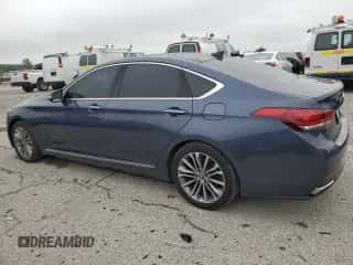 2015 Hyundai Genesis 3.8L z VIN KMHGN4JE4FU018127, wystawiony jako Copart lot #64852744 z przebiegiem 136 850 mil mil oraz Nie do naprawy • Non repairable. Historia ofert i sprzedaży dostępna na DreamBid. Obrazek 2.