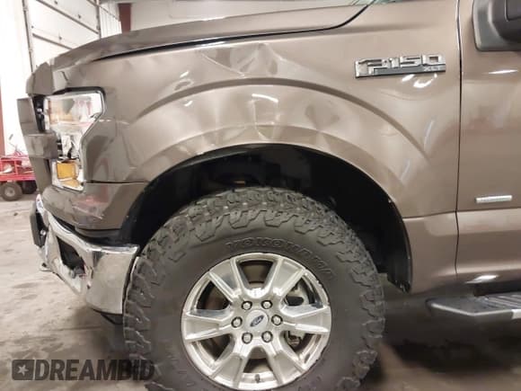 ✅ 2017 Ford F-150 XL • VIN: 1FTEW1EP7HKD86349 • Lot: 42639494. Listed on IAAI with 102,506 mi. Free auction sales archive from the USA and detailed vehicle history report at DreamBid. Image 6.