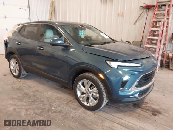 ✅ 2025 Buick Encore GX Preferred • VIN: KL4AMCSL9SB180002 • Lot: 43510565. Listed on IAAI with 5,414 mi. Free auction sales archive from the USA and detailed vehicle history report at DreamBid. Image 1.