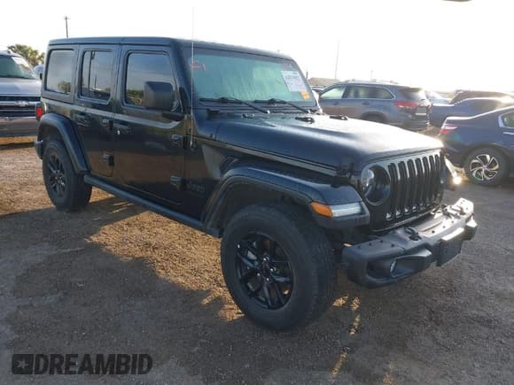 ✅ 2023 Jeep Wrangler Sport S • VIN: 1C4HJXDG2PW582318 • Lot: 42011653. Listed on IAAI with 25,338 mi. Free auction sales archive from the USA and detailed vehicle history report at DreamBid. Image 1.