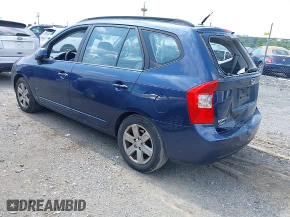 ✅ 2008 Kia Rondo LX • VIN: KNAFG526887168215 • Lot: 42861531. Wystawiony na IAAI z przebiegiem 117 778 mil. Bezpłatny archiwum sprzedaży aukcyjnych z USA i szczegółowy raport historii pojazdu na DreamBid. Zdjęcie 3.