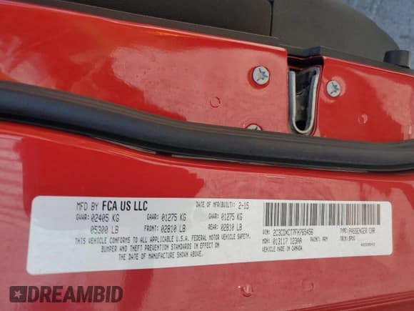 ✅ 2015 Dodge Charger RT • VIN: 2C3CDXCT7FH765456 • Лот: 83752455. Опубликован ранее на Copart с пробегом 133 885 миль. Бесплатный доступ к архиву аукционных продаж из США и подробный отчёт об истории автомобиля на DreamBid. Изображение 12.