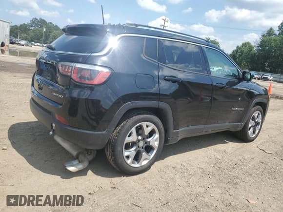 ✅ 2020 Jeep Compass Limited • VIN: 3C4NJCCB9LT198554 • Lot: 57783275. Listed on Copart with 66,992 mi. Free auction sales archive from the USA and detailed vehicle history report at DreamBid. Image 3.