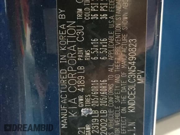 ✅ 2022 Kia Niro EX Premium • VIN: KNDCE3LC3N5490823 • Lot: 55210755. Wystawiony na Copart z przebiegiem 35 627 mil. Bezpłatny archiwum sprzedaży aukcyjnych z USA i szczegółowy raport historii pojazdu na DreamBid. Zdjęcie 14.