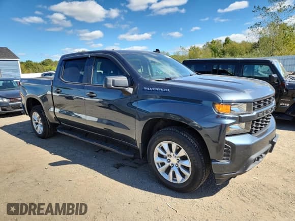 ✅ 2021 Chevrolet Silverado 1500 Custom • VIN: 1GCPYBEK8MZ227676 • Lot: 80888205. Listed on Copart with 73,076 mi. Free auction sales archive from the USA and detailed vehicle history report at DreamBid. Image 4.