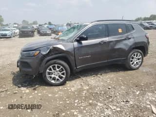 ✅ 2023 Jeep Compass Latitude Lux • VIN: 3C4NJDFN8PT559578 • Лот: 67196165. Опубликован ранее на Copart с пробегом Не указан. Бесплатный доступ к архиву аукционных продаж из США и подробный отчёт об истории автомобиля на DreamBid. Изображение 1.