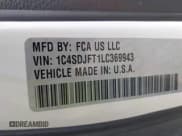 ✅ 2020 Dodge Durango Pursuit • VIN: 1C4SDJFT1LC369943 • Lot: 42696377. Listed on IAAI with 97,850 mi. Free auction sales archive from the USA and detailed vehicle history report at DreamBid. Image 9.