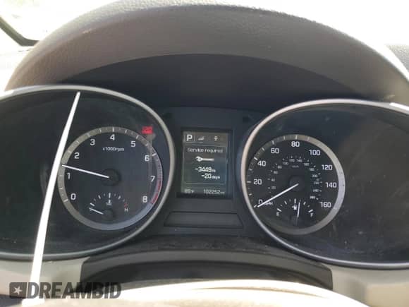 2018 Hyundai Santa Fe 2.4L with VIN 5XYZUDLB4JG520665, listed as a Copart auction lot 56243165 with 102,252 mi miles and Salvage title. Bid and sale history available at DreamBid. Image 9.