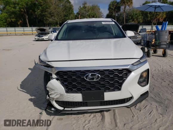 ✅ 2019 Hyundai Santa Fe SE • VIN: 5NMS2CAD0KH093353 • Lot: 74533253. Wystawiony na Copart z przebiegiem 47 821 mil. Bezpłatny archiwum sprzedaży aukcyjnych z USA i szczegółowy raport historii pojazdu na DreamBid. Zdjęcie 5.