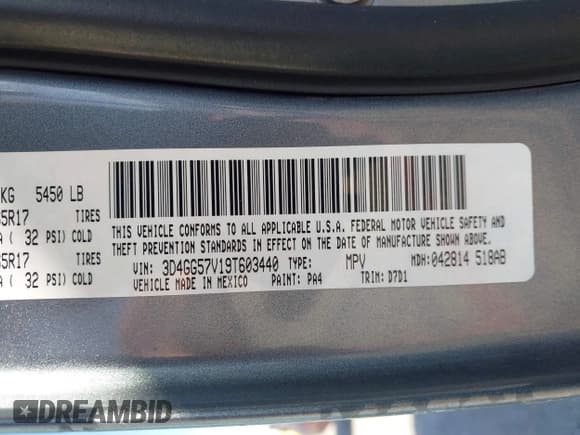 ✅ 2009 Dodge Journey SXT • VIN: 3D4GG57V19T603440 • Lot: 43686637. Listed on IAAI with 156,982 mi. Free auction sales archive from the USA and detailed vehicle history report at DreamBid. Image 9.